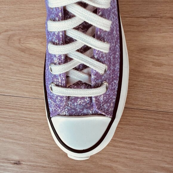 ⭐Converse Run Star Hike Hi 4.5 Mens Shoes Sneaker Purple Glitter Sneaker A10096C - Picture 10 of 10